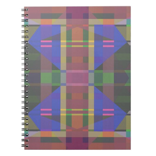 Pastel Rainbow Colorful Geometric Notizblock (Vorderseite)