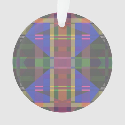 Pastel Rainbow Colorful Geometric Ornament (Vorderseite)
