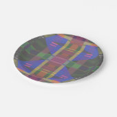 Pastel Rainbow Colorful Geometric Pappteller (Schrägansicht)