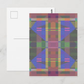 Pastel Rainbow Colorful Geometric Postkarte (Vorne/Hinten)