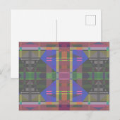 Pastel Rainbow Colorful Geometric Postkarte (Vorne/Hinten)