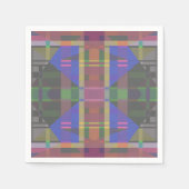 Pastel Rainbow Colorful Geometric Serviette (Vorderseite)