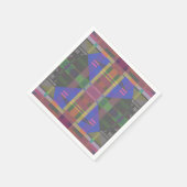 Pastel Rainbow Colorful Geometric Serviette (Ecke)