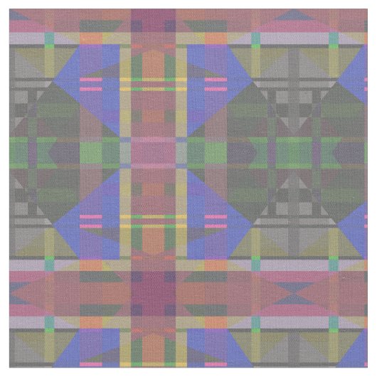 Pastel Rainbow Colorful Geometric Stoff (Nahaufnahme)
