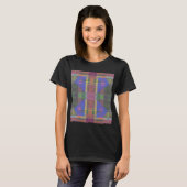 Pastel Rainbow Colorful Geometric T-Shirt (Vorne ganz)