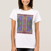 Pastel Rainbow Colorful Geometric T-Shirt (Vorderseite)