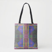 Pastel Rainbow Colorful Geometric Tasche (Vorderseite)