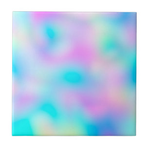 Pastel Rainbow Colors Abstrakt Blur Gradient Ombre Fliese