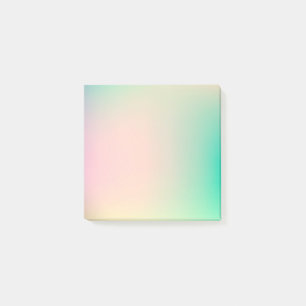 Pastel Rainbow Colors Abstrakt Blur Gradient Ombre Post-it Klebezettel