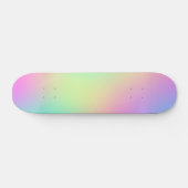 Pastel Rainbow Colors Abstrakt Blur Gradient Ombre Skateboard (Horizontal)