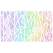 Pastel Rainbow Colors Geometric Tableclout Tischdecke (Vorderseite (Horizontal))