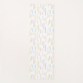 Pastel Rainbow Colors Inky Roundline Muster Yogamatte (Vorderseite)