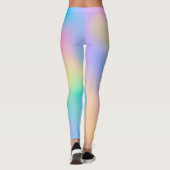 Pastel Rainbow Colors Ombre Leggings (Rückseite)
