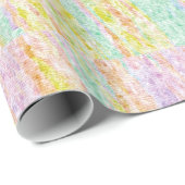 Pastel Rainbow Colors Scribbles Geschenkpapier (Rolleneckpunkt)