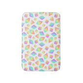 Pastel Rainbow Crystals Muster Badematte (Vorderseite Vertikal)