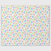 Pastel Rainbow Crystals Muster Geschenkpapier (Flach)