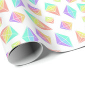 Pastel Rainbow Crystals Muster Geschenkpapier (Rolleneckpunkt)