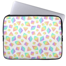 Pastel Rainbow Crystals Muster Laptopschutzhülle