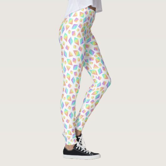 Pastel Rainbow Crystals Muster Leggings (Rechts)