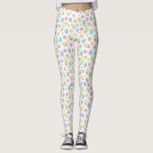 Pastel Rainbow Crystals Muster Leggings (Vorderseite)