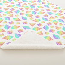 Pastel Rainbow Crystals Muster