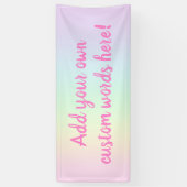 Pastel Rainbow Custom Banner (Vertikal)