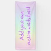 Pastel Rainbow Custom Banner (Vertikal)