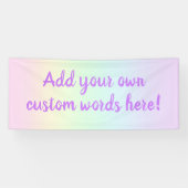 Pastel Rainbow Custom Banner (Horizontal)