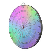 Pastel Rainbow Dartboard Dartscheibe (Vorderseite rechts)
