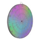 Pastel Rainbow Dartboard Dartscheibe (Vorderseite Links)