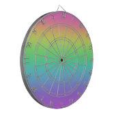 Pastel Rainbow Dartboard Dartscheibe (Vorderseite Links)