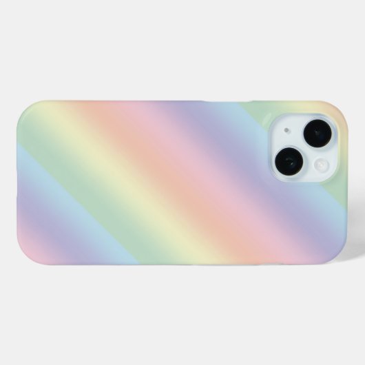Pastel Rainbow Design Case-Mate iPhone Hülle (Rückseite (Horizontal))