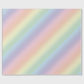 Pastel Rainbow Design Geschenkpapier (Flach)