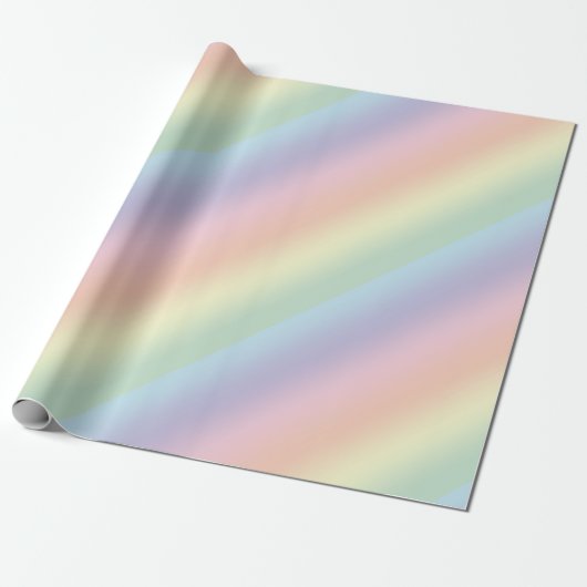 Pastel Rainbow Design Geschenkpapier (Ungerollt)