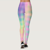 Pastel Rainbow Design Leggings (Rückseite)