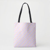 Pastel Rainbow Diagonal Modernes Muster Tasche (Vorderseite)