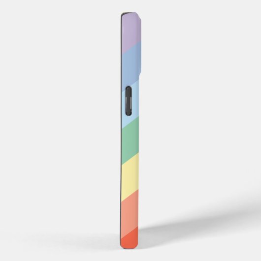 Pastel Rainbow Diagonal Streifen Case-Mate iPhone Hülle (Rückseite / Rechts)