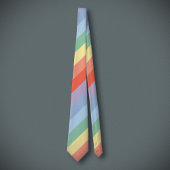 Pastel Rainbow Diagonal Streifen Krawatte