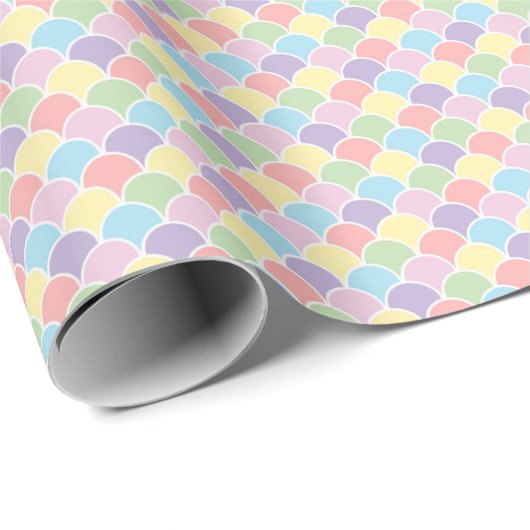 Pastel Rainbow Diamond Harlequin Gift Wrap Geschenkpapier (Rolleneckpunkt)