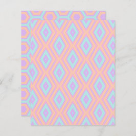 Pastel Rainbow Diamonds & Honeycomb Scrapbook