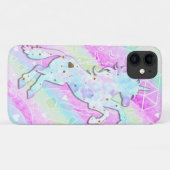 Pastel Rainbow Diamonds & Stars Magisches Einhorn Case-Mate iPhone Hülle (Rückseite (Horizontal))