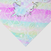 Pastel Rainbow Diamonds & Stars Magisches Einhorn Seidenpapier (Ausschnitt)