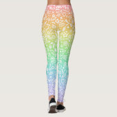 Pastel Rainbow Doodles Leggings (Rückseite)