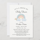 Pastel Rainbow Drive by Baby Shower Einladungs Boy Einladung (Vorderseite)