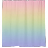 Pastel Rainbow Duschvorhang (Vorderseite)