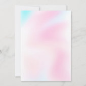 Pastel Rainbow Einladung (Rückseite)