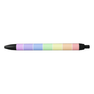 Pastel Rainbow Farbenfrohe Streifen Muster Kugelschreiber