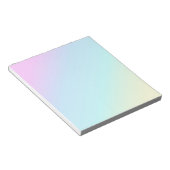 PASTEL RAINBOW FARBIGE GRADIENSTLEISTUNGEN HINTERG NOTIZBLOCK (angewinkelt)