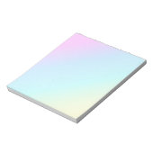 PASTEL RAINBOW FARBIGE GRADIENSTLEISTUNGEN HINTERG NOTIZBLOCK (Rotiert)