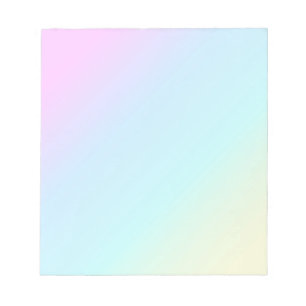 PASTEL RAINBOW FARBIGE GRADIENSTLEISTUNGEN HINTERG NOTIZBLOCK